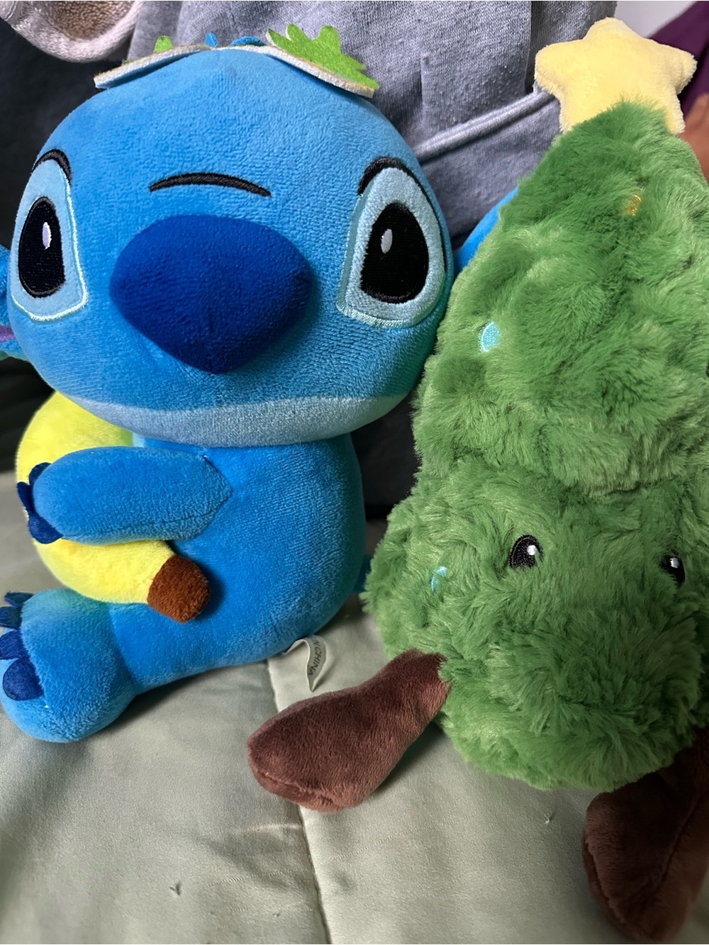 Target Blue Stitch Plush with Christmas tree plush Duo